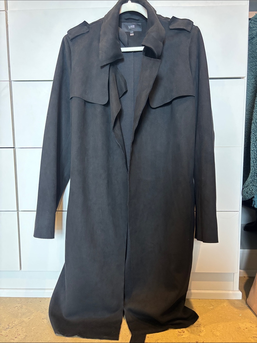 Suede Like Trench